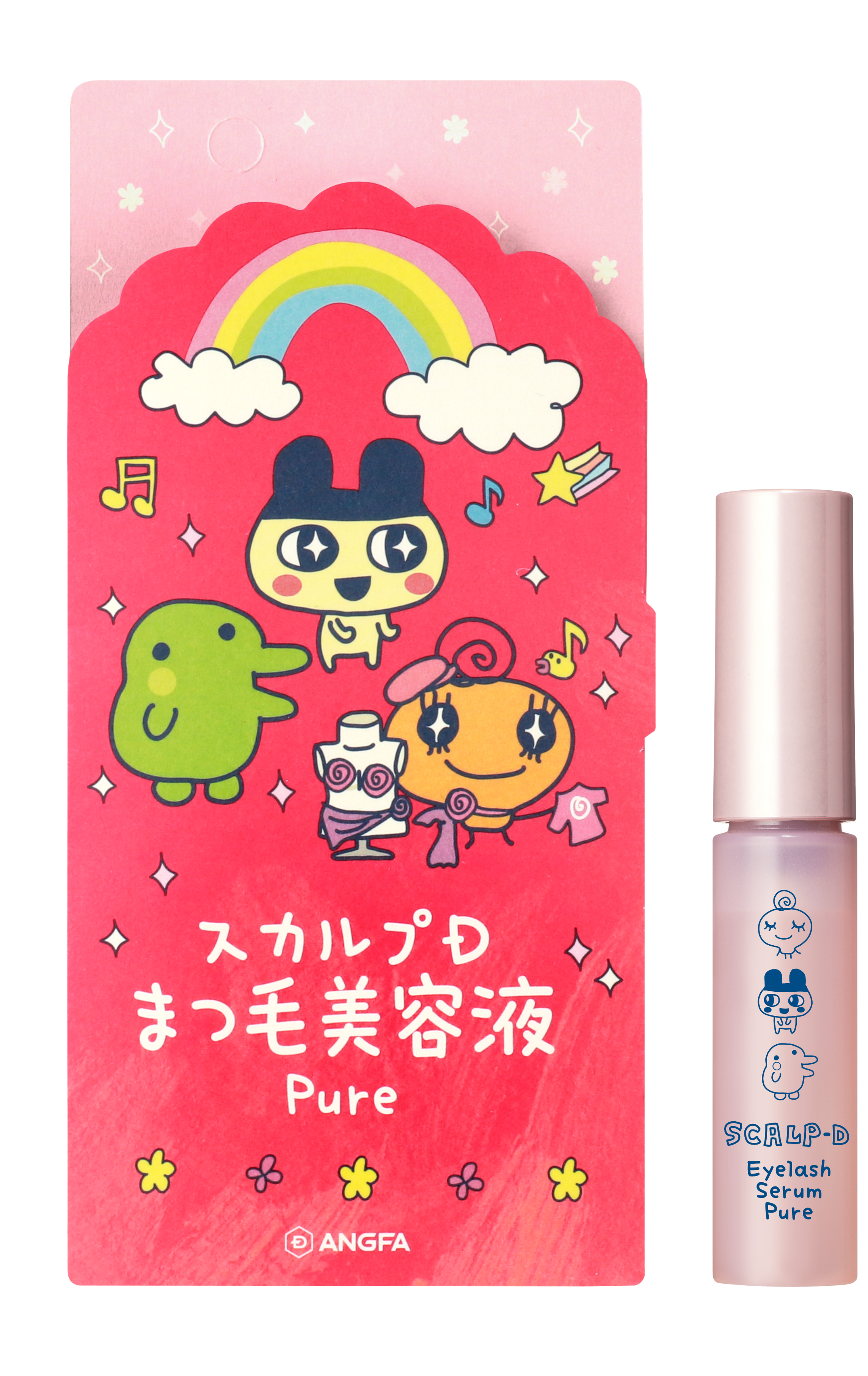 たまごっちと一緒に、毎日のまつ毛ケアも楽しもう♪ 「スカルプDまつ毛