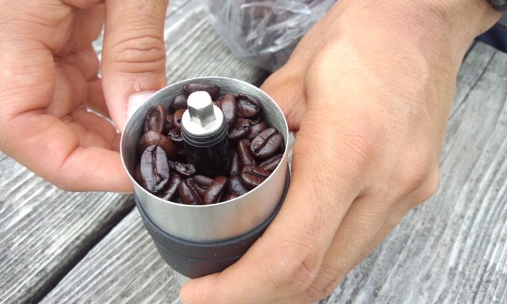 コーヒータイム(通常のコースでは、ラン途中、絶景ポイントでのコーヒーブレイクになります）。