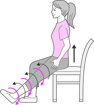 対策２　 イスに座ると膝がだらしなく開く“オバ脚”